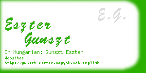 eszter gunszt business card